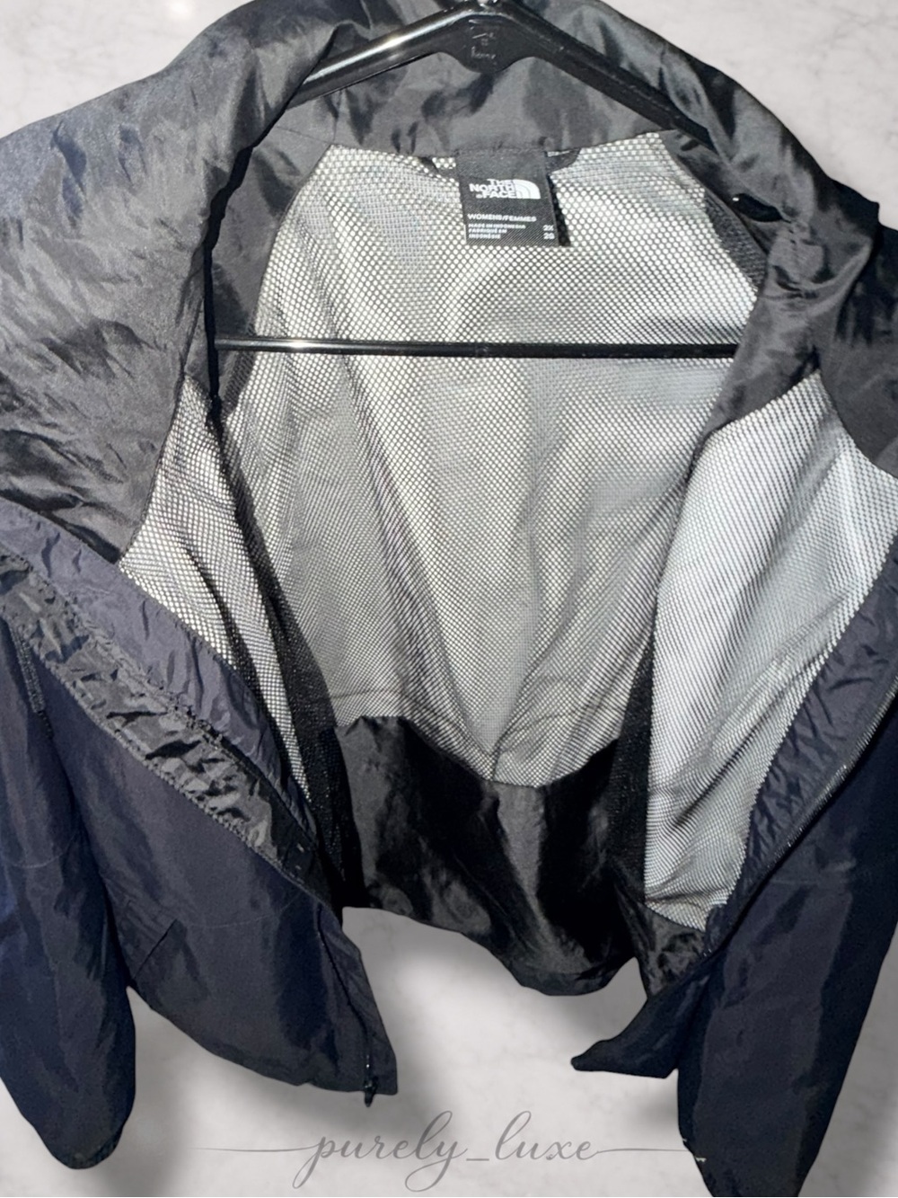 The North Face Black Hooded Windbreaker Jacket - Picture 3 of 3